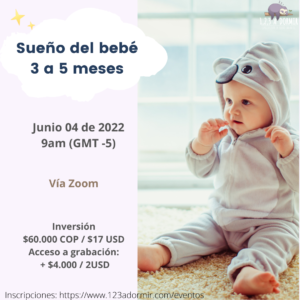 Curso sueño del bebé de 3 a 5 meses